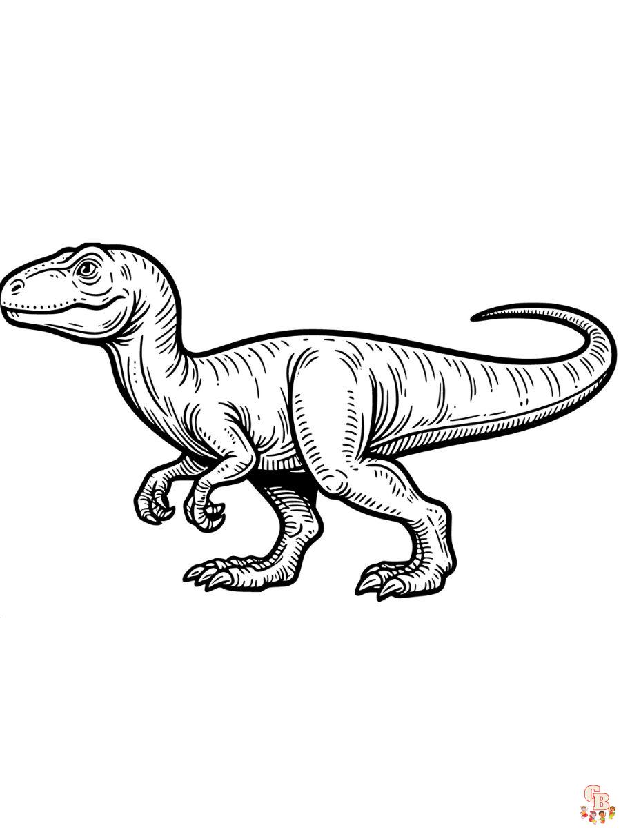 printable indoraptor coloring page