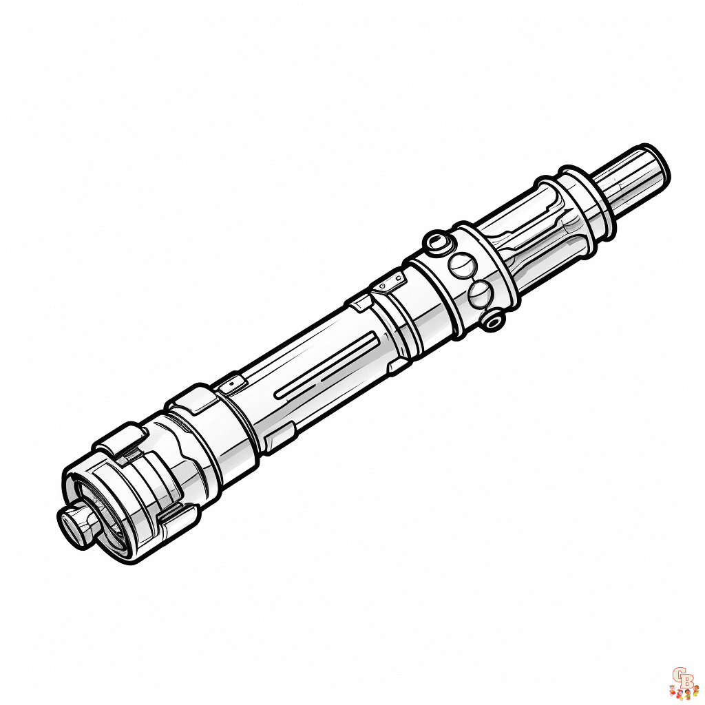 printable lightsaber coloring page