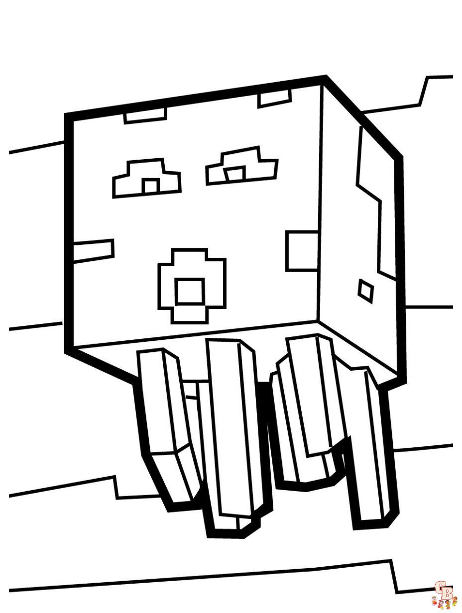 printable minecraft coloring pages