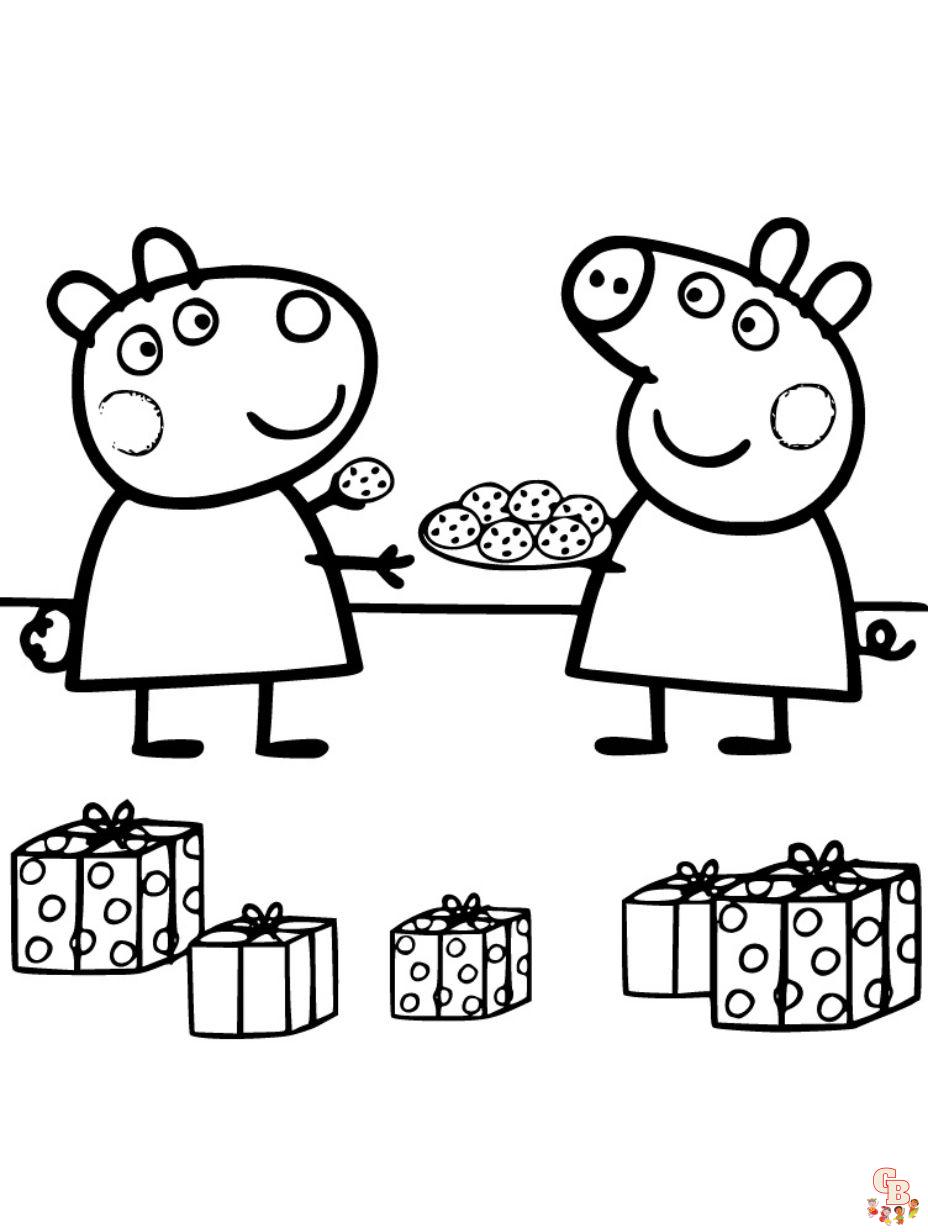 printable peppa pig coloring pages
