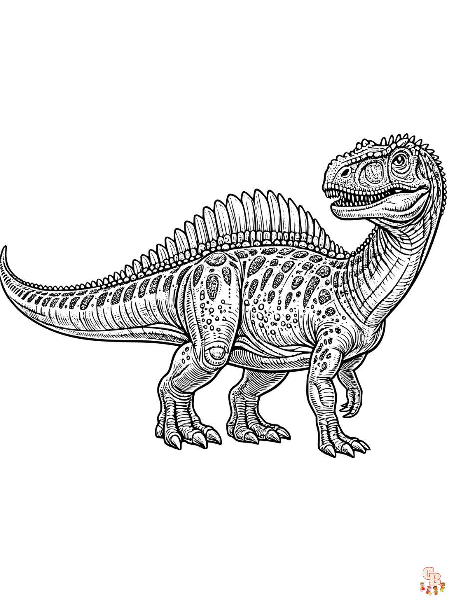 printable realistic dinosaur coloring pages