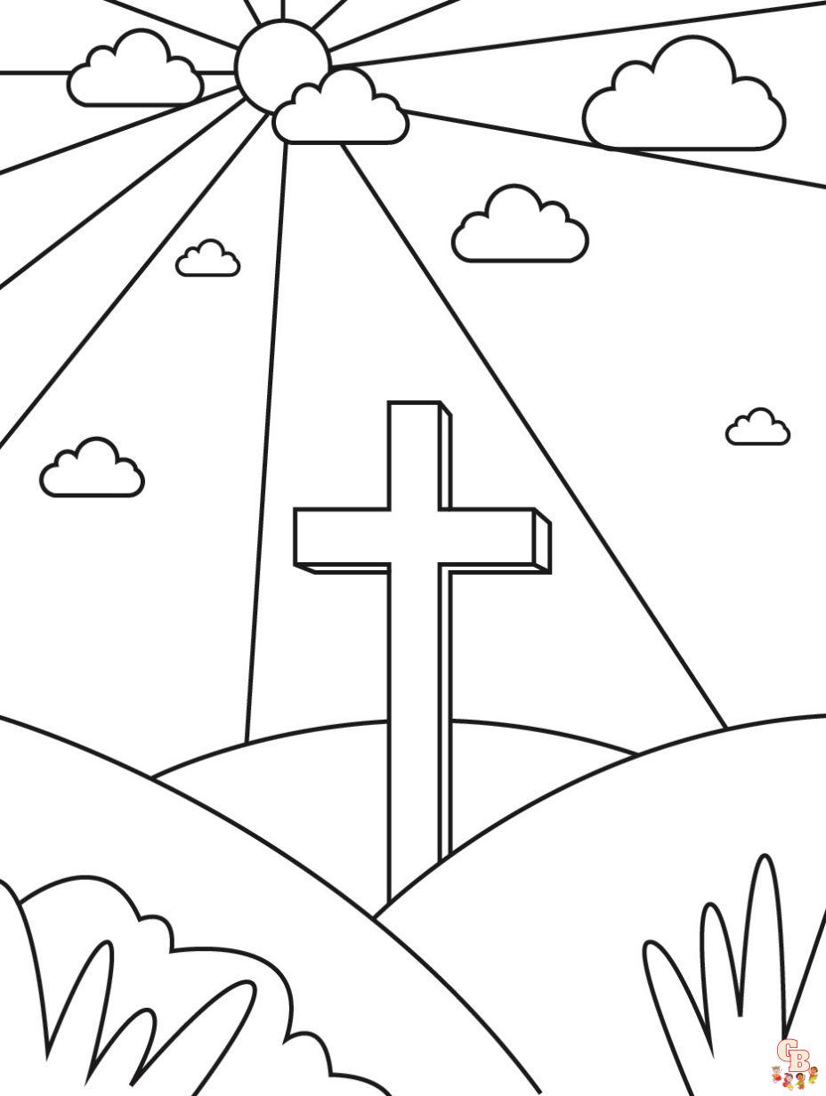 printable religious easter egg coloring pages free