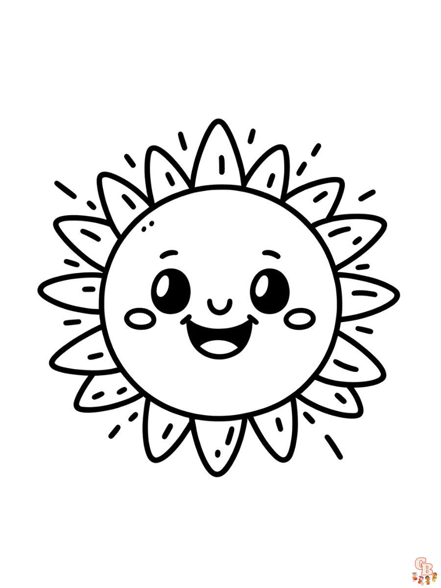 printable sun coloring pages