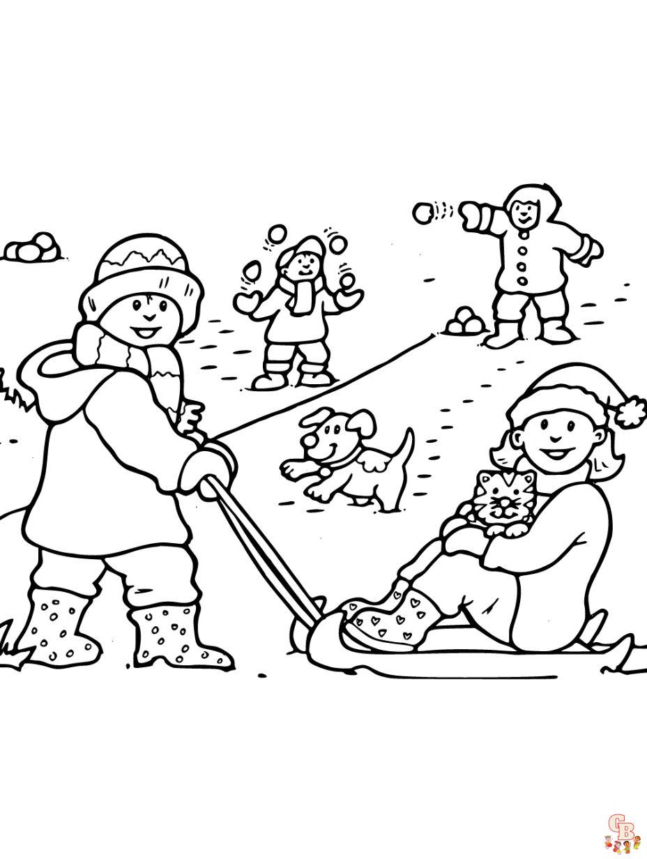 printable winter coloring pages