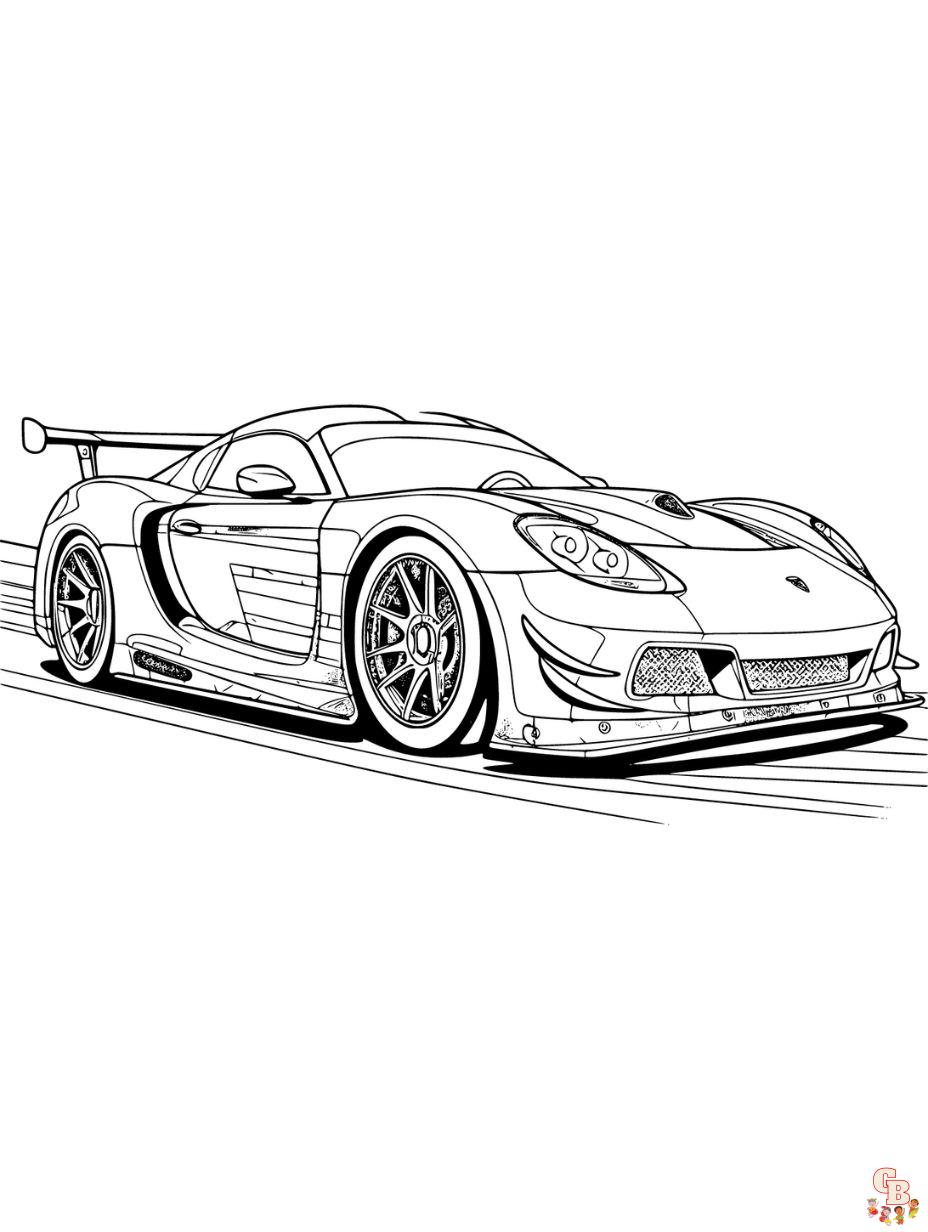 race car coloring page