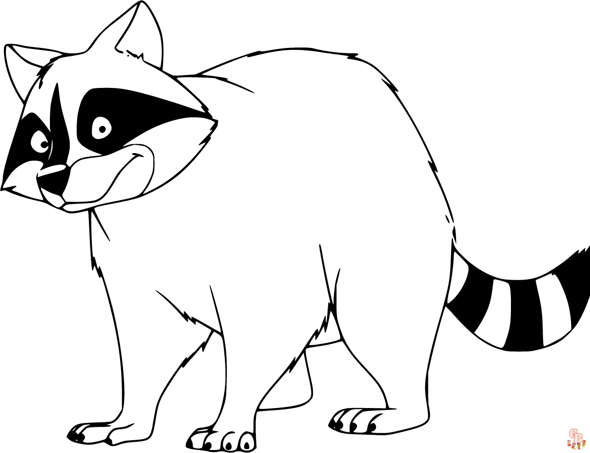 racoon Coloring Sheets