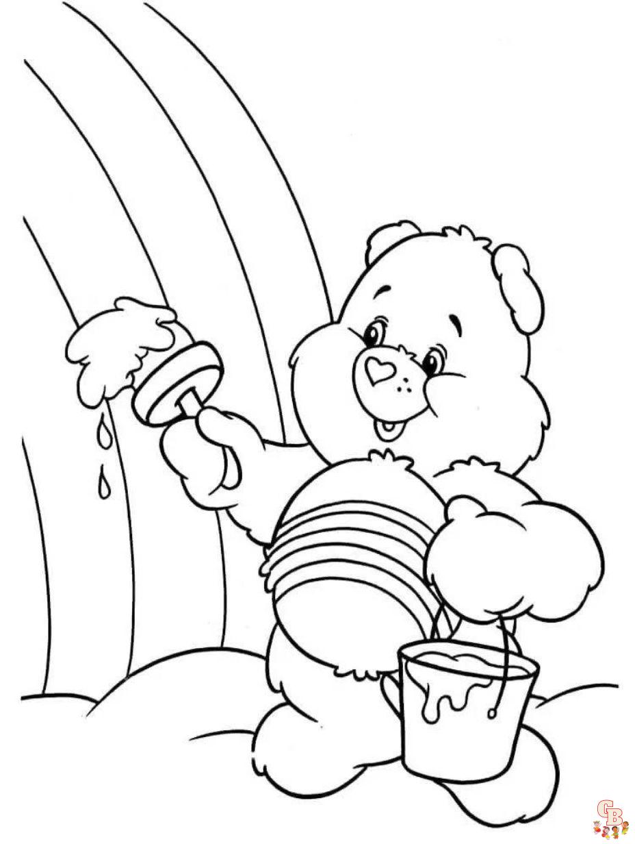 rainbow coloring page