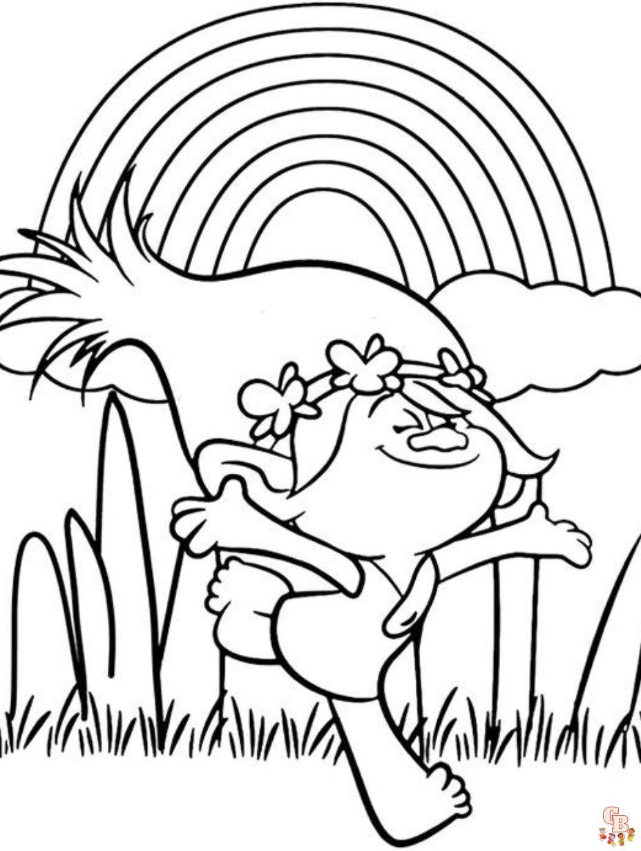 rainbow printable coloring pages