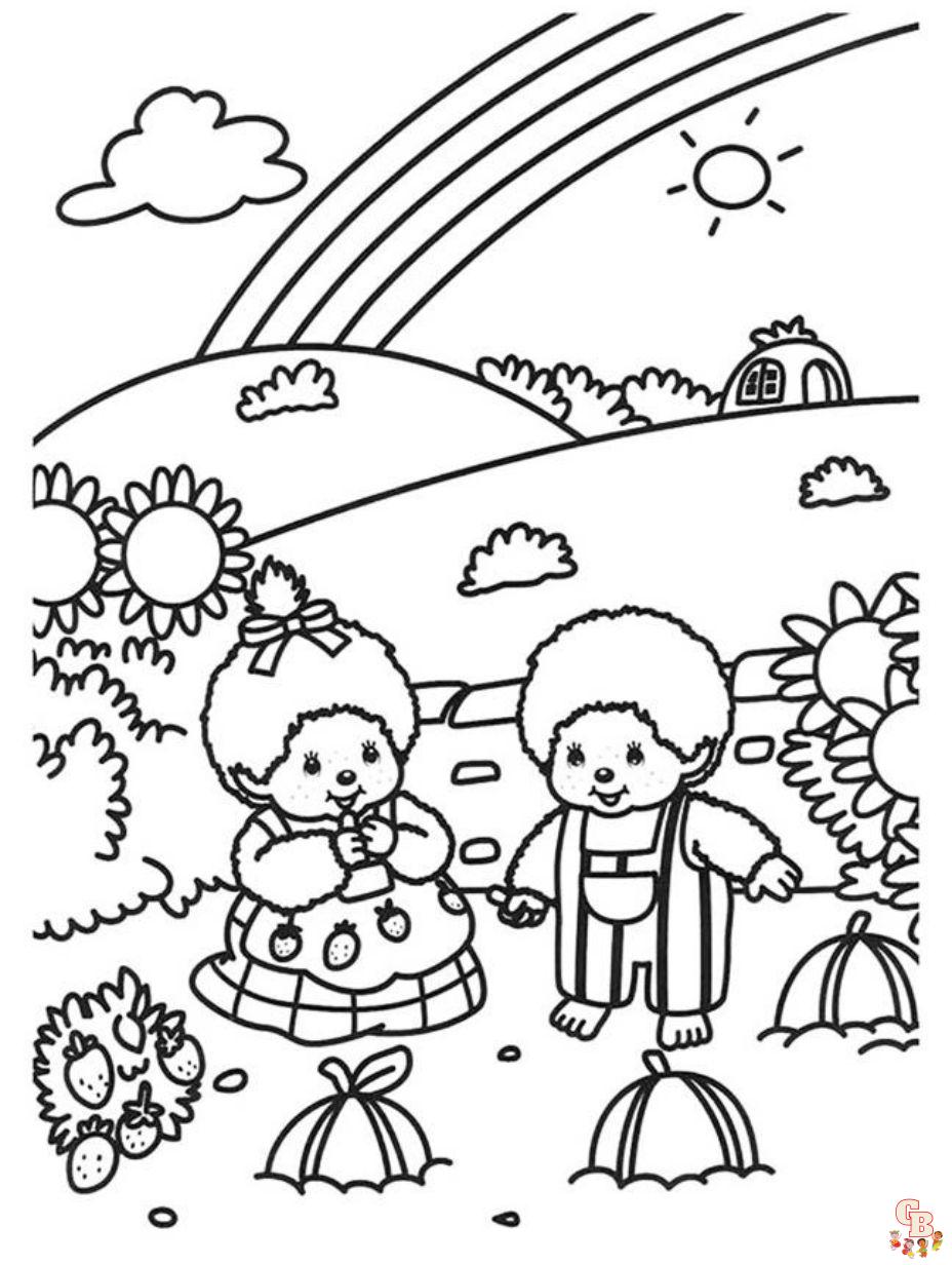 rainbows coloring pages