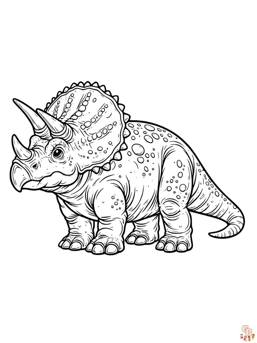 realistic dinosaur coloring pages printable