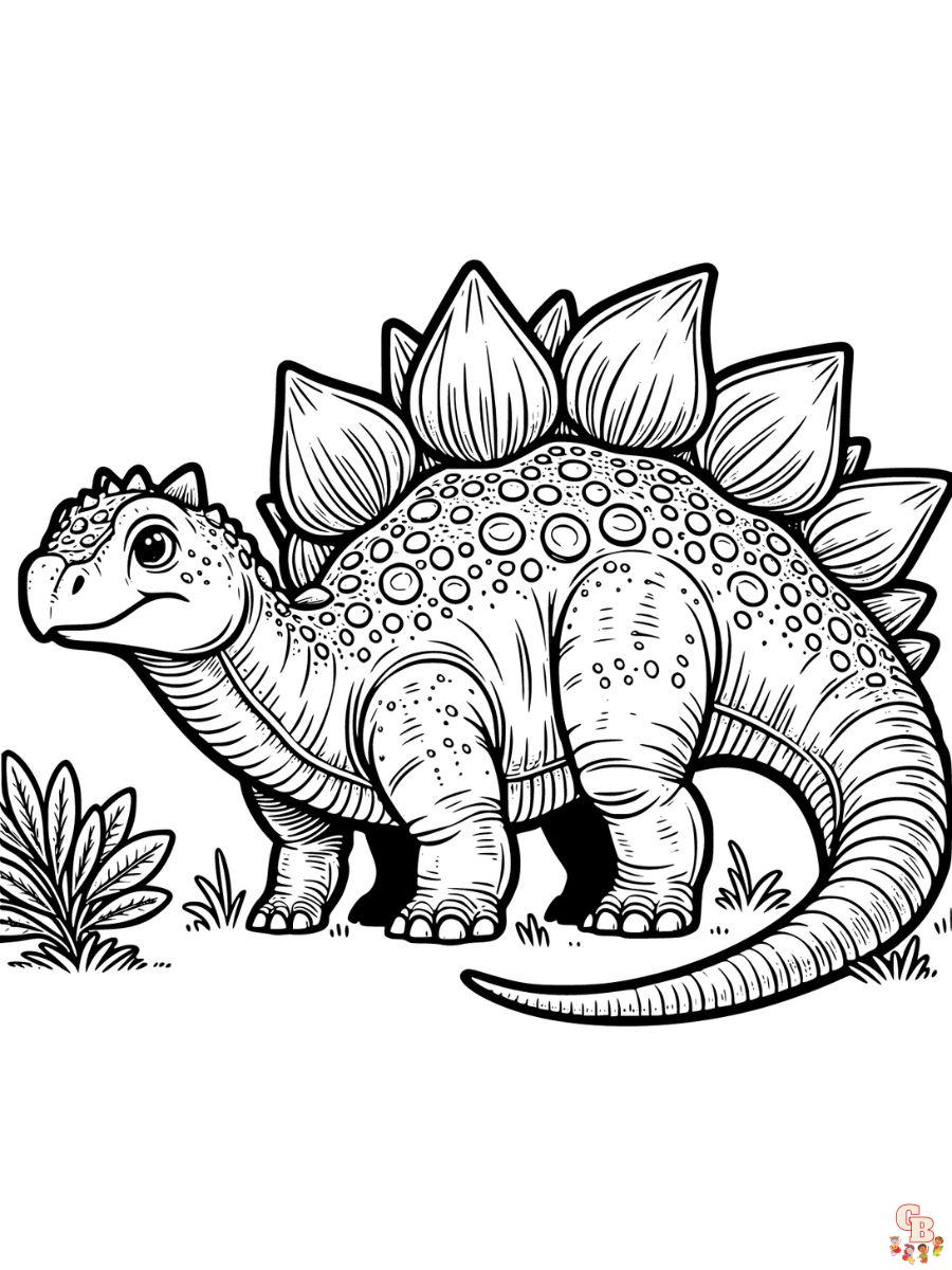 realistic dinosaur coloring pages