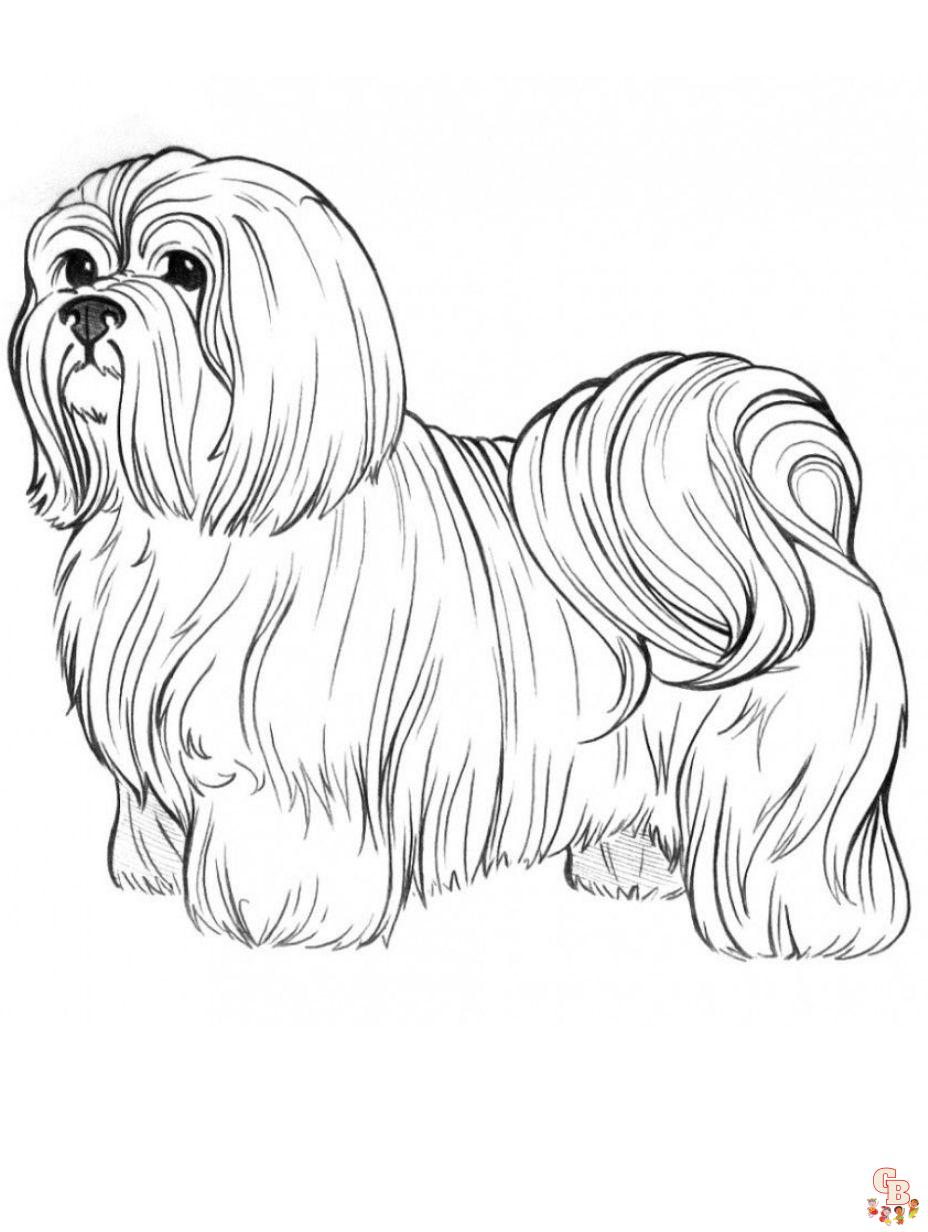 realistic dog coloring pages