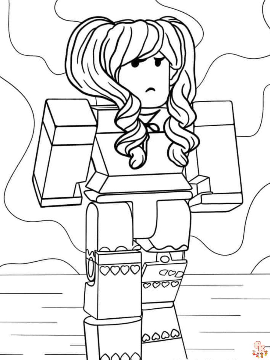 roblox coloring pages girl