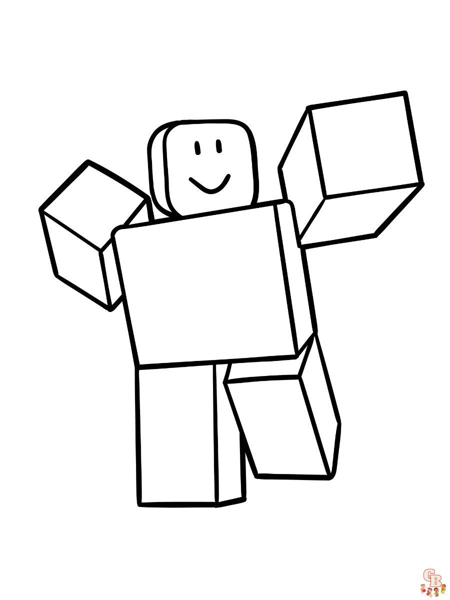 roblox coloring pages noob