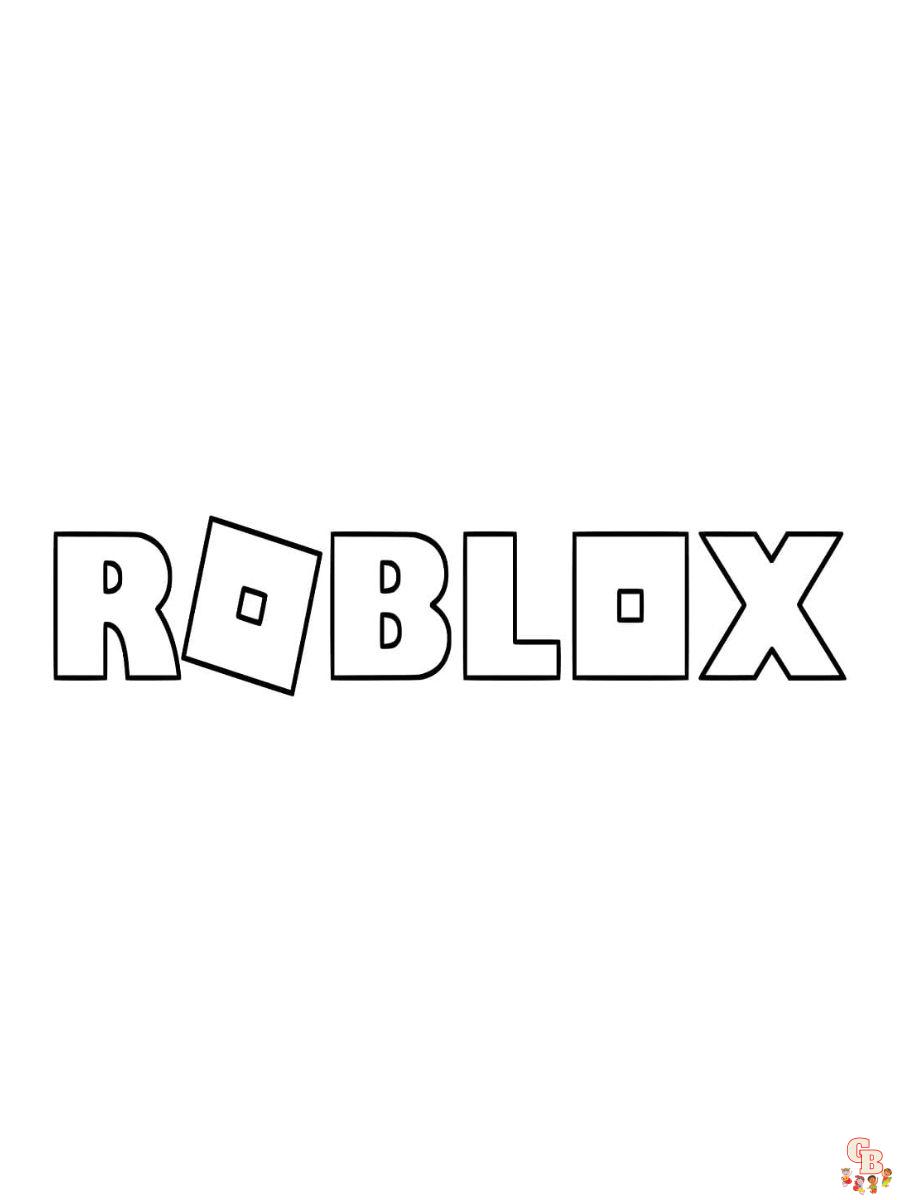 roblox logo coloring pages