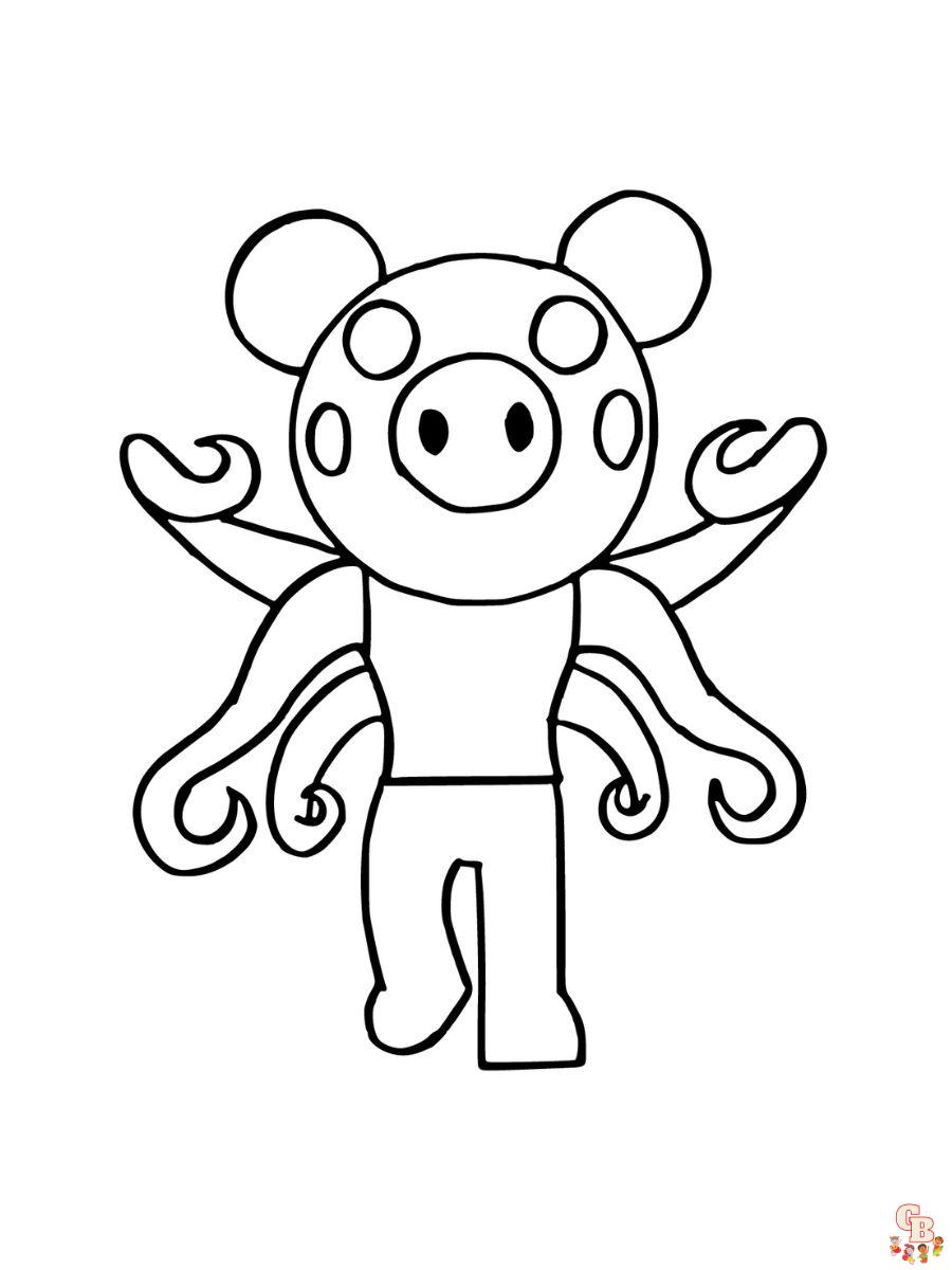 roblox piggy coloring page