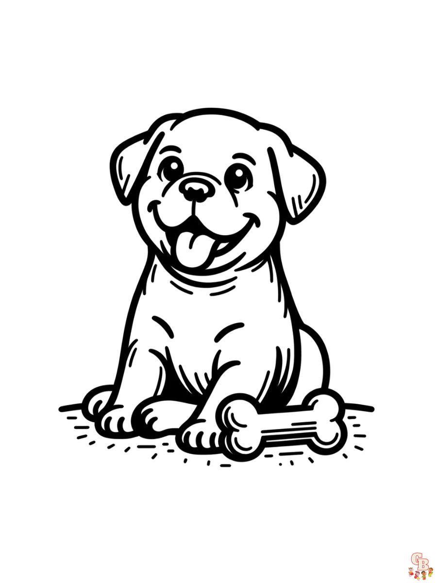 rottweiler coloring pages free