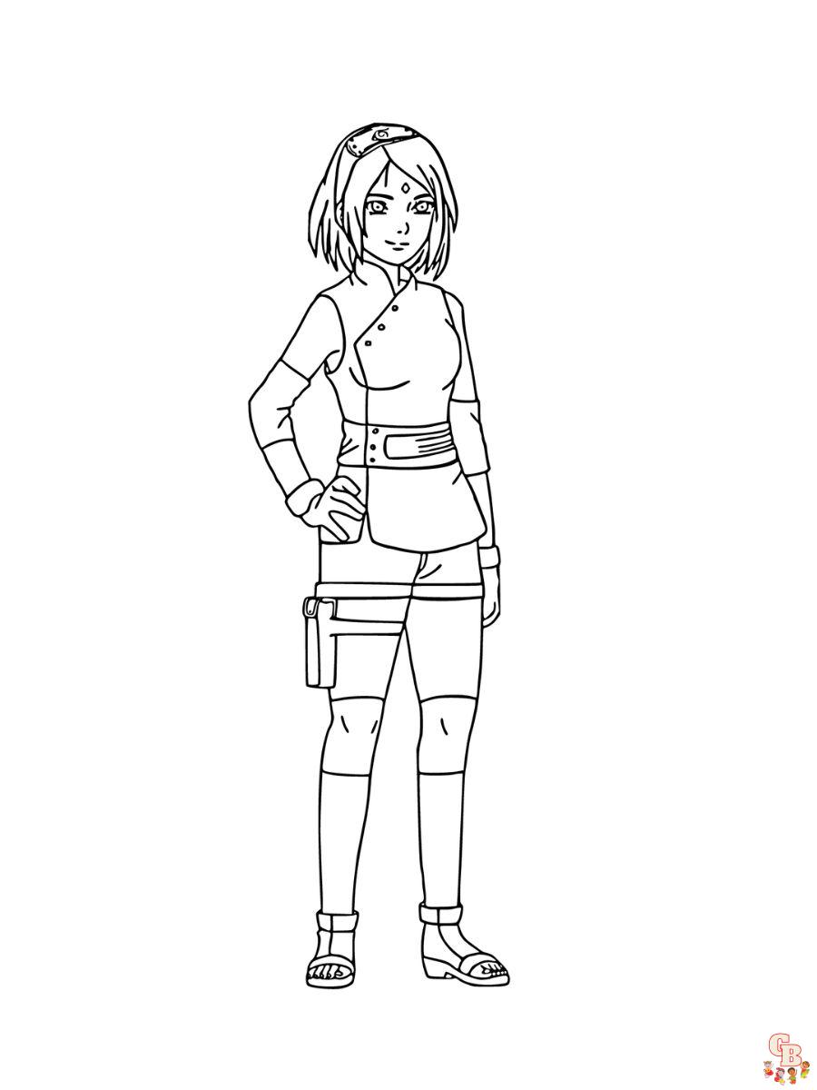 sakura coloring page adult