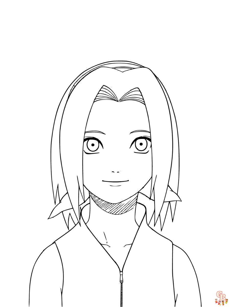 sakura coloring pages