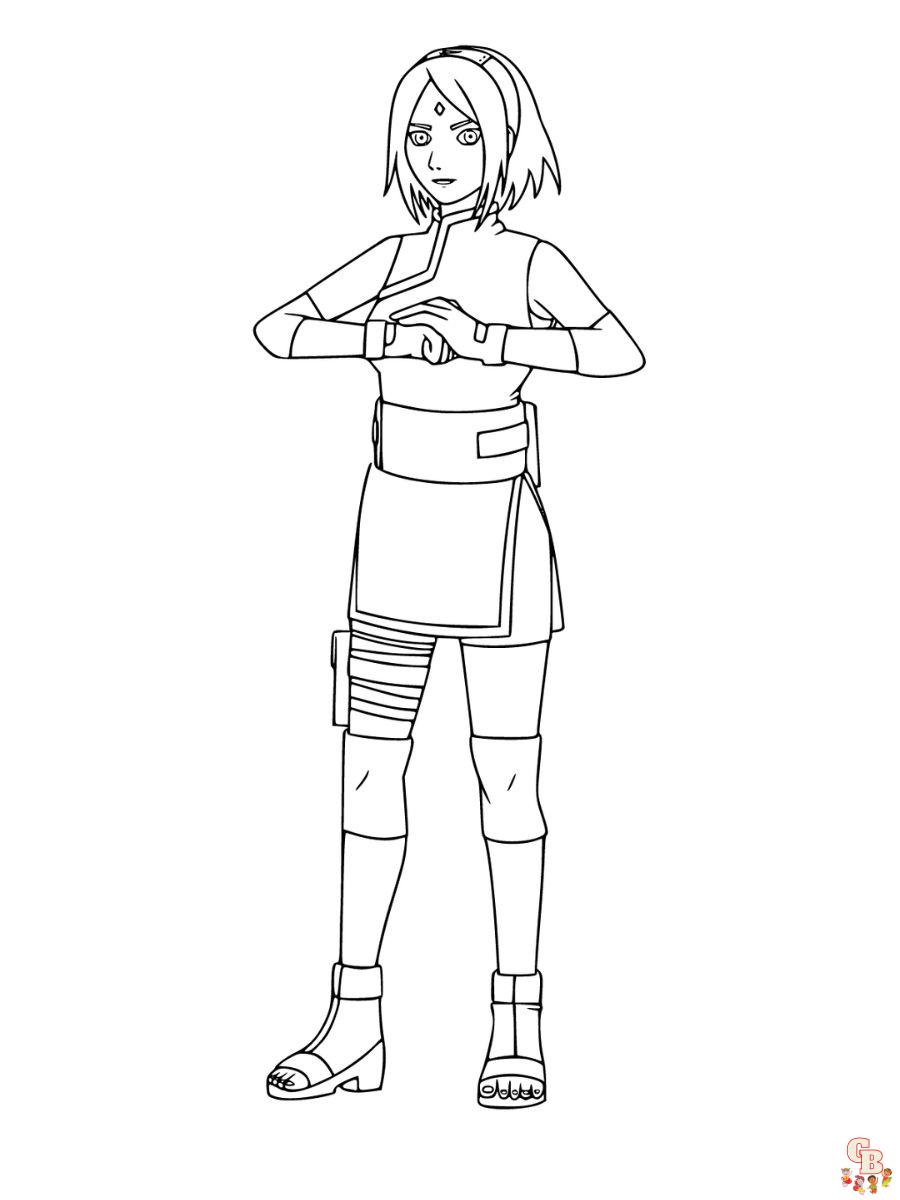 sakura haruno coloring pages