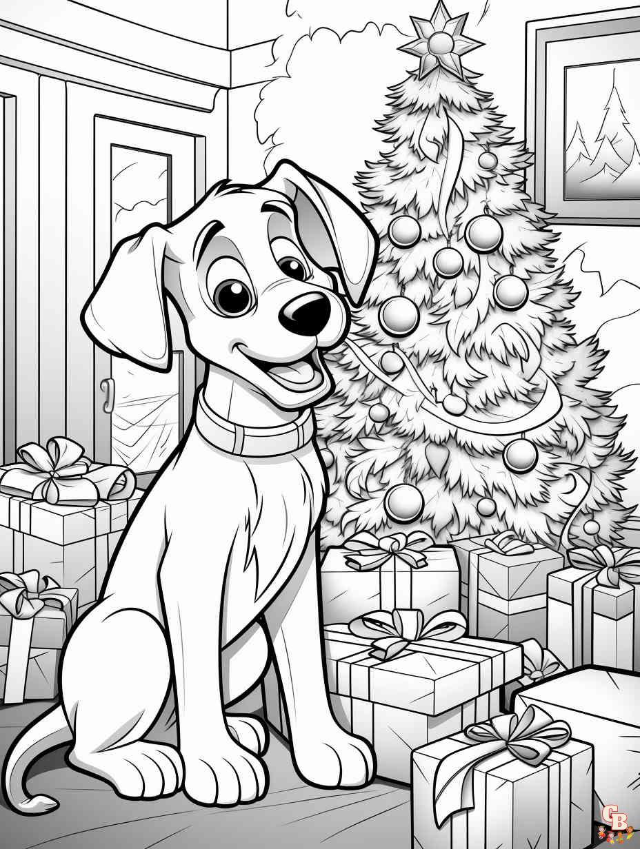 scooby doo christmas coloring pages