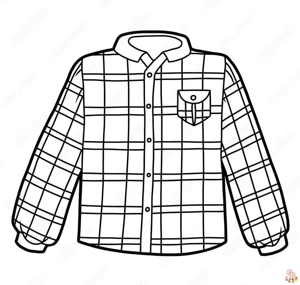 shirt Coloring Sheets free