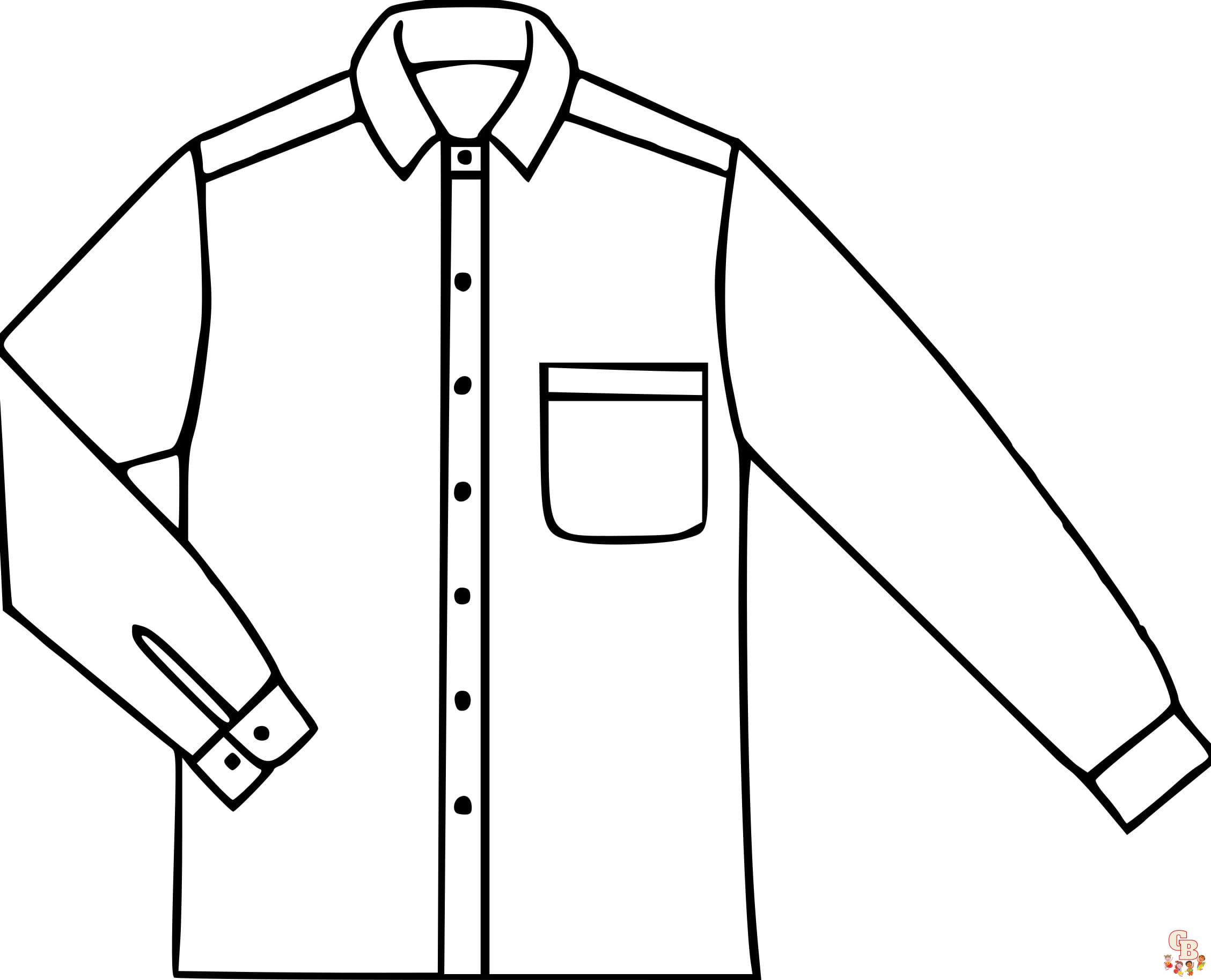 shirt Coloring Sheets