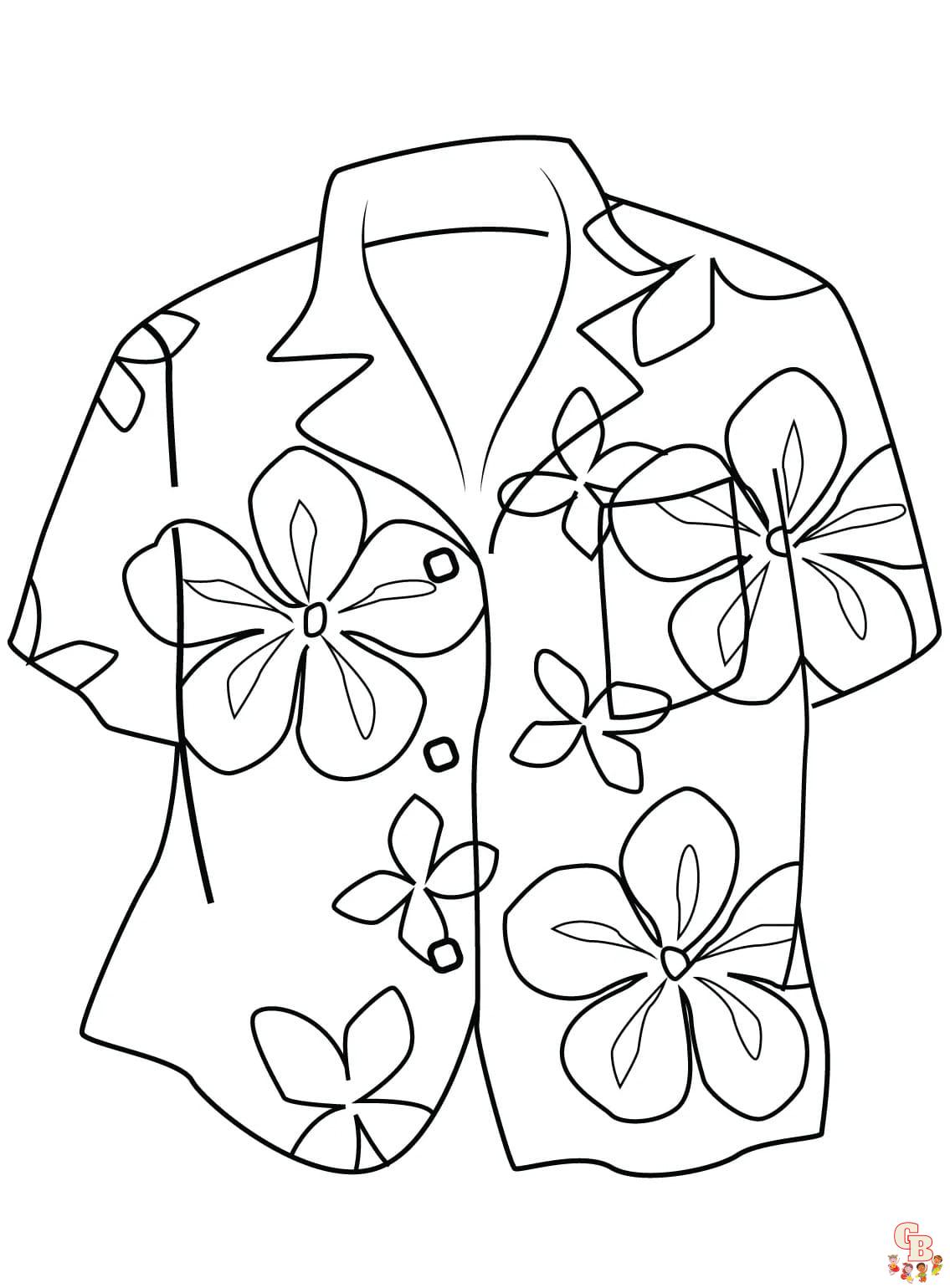 shirt coloring pages free