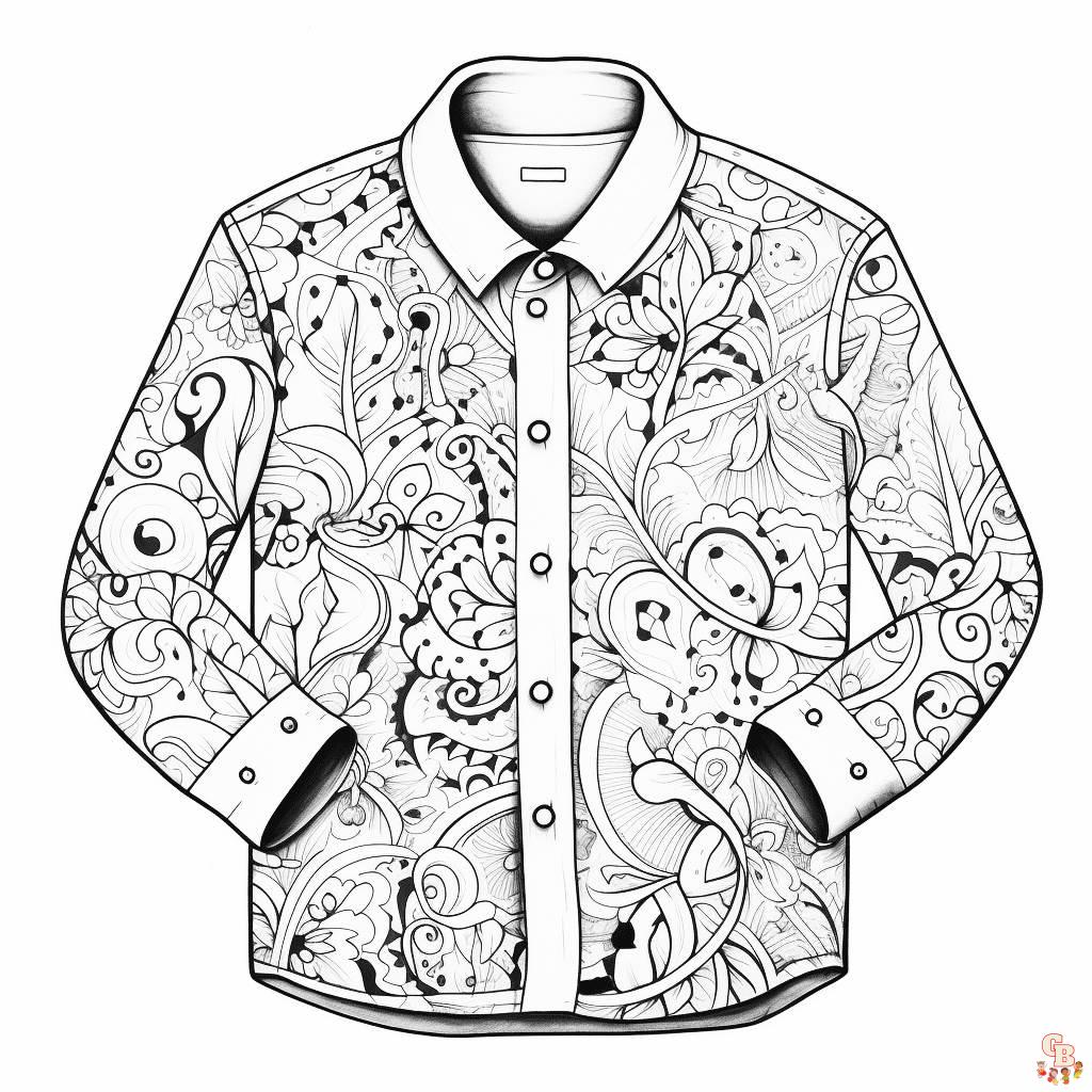 shirt coloring pages to print