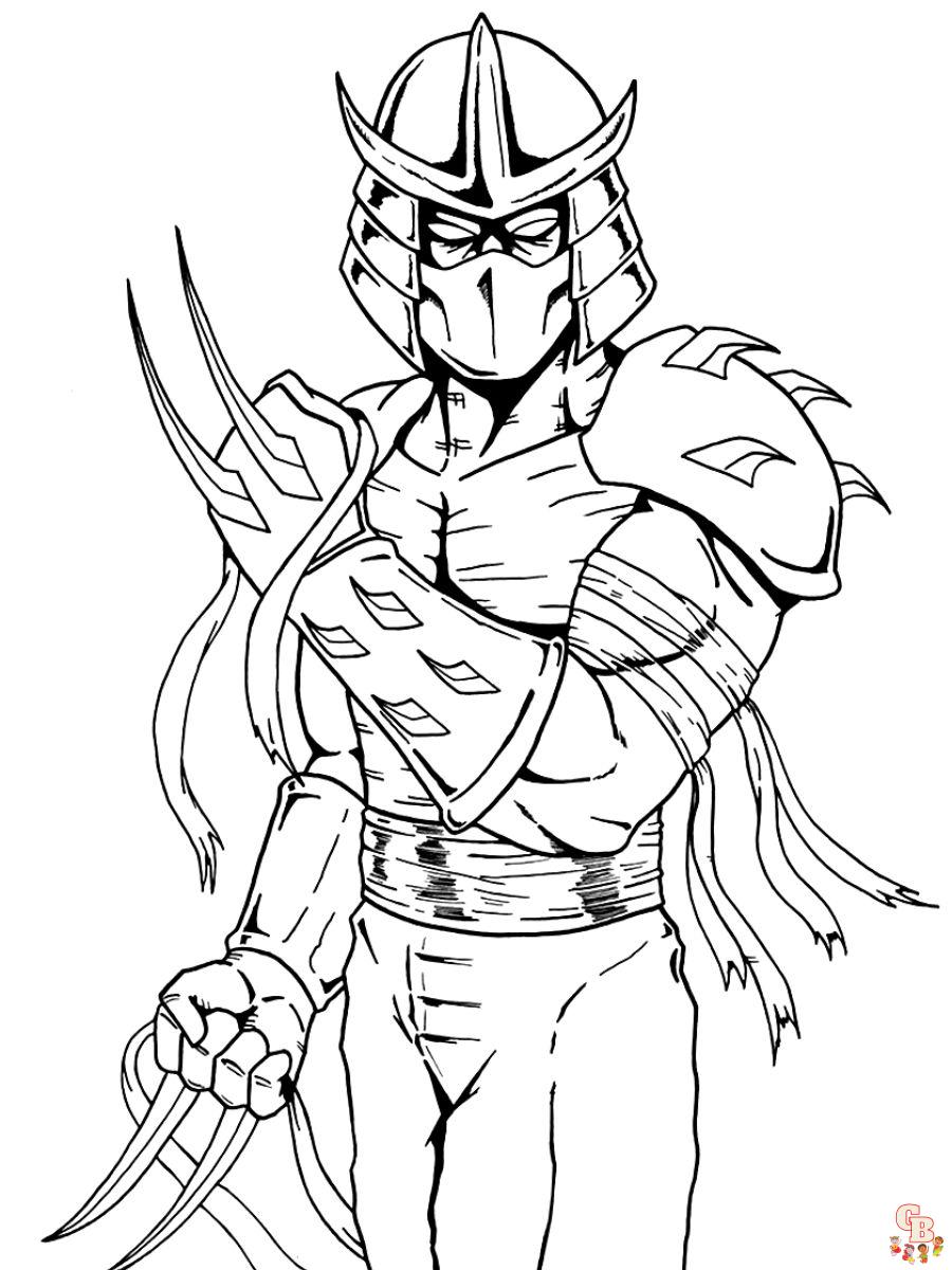 shredder coloring page