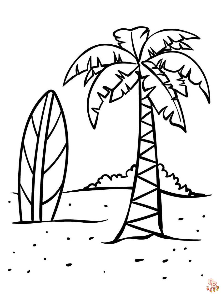 simple summer coloring pages