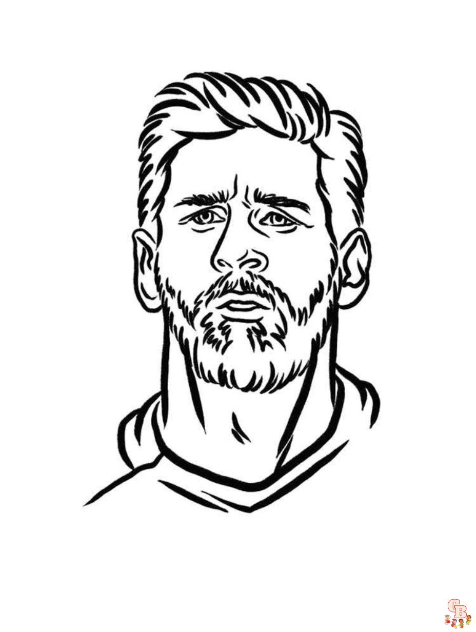 soccer coloring pages messi