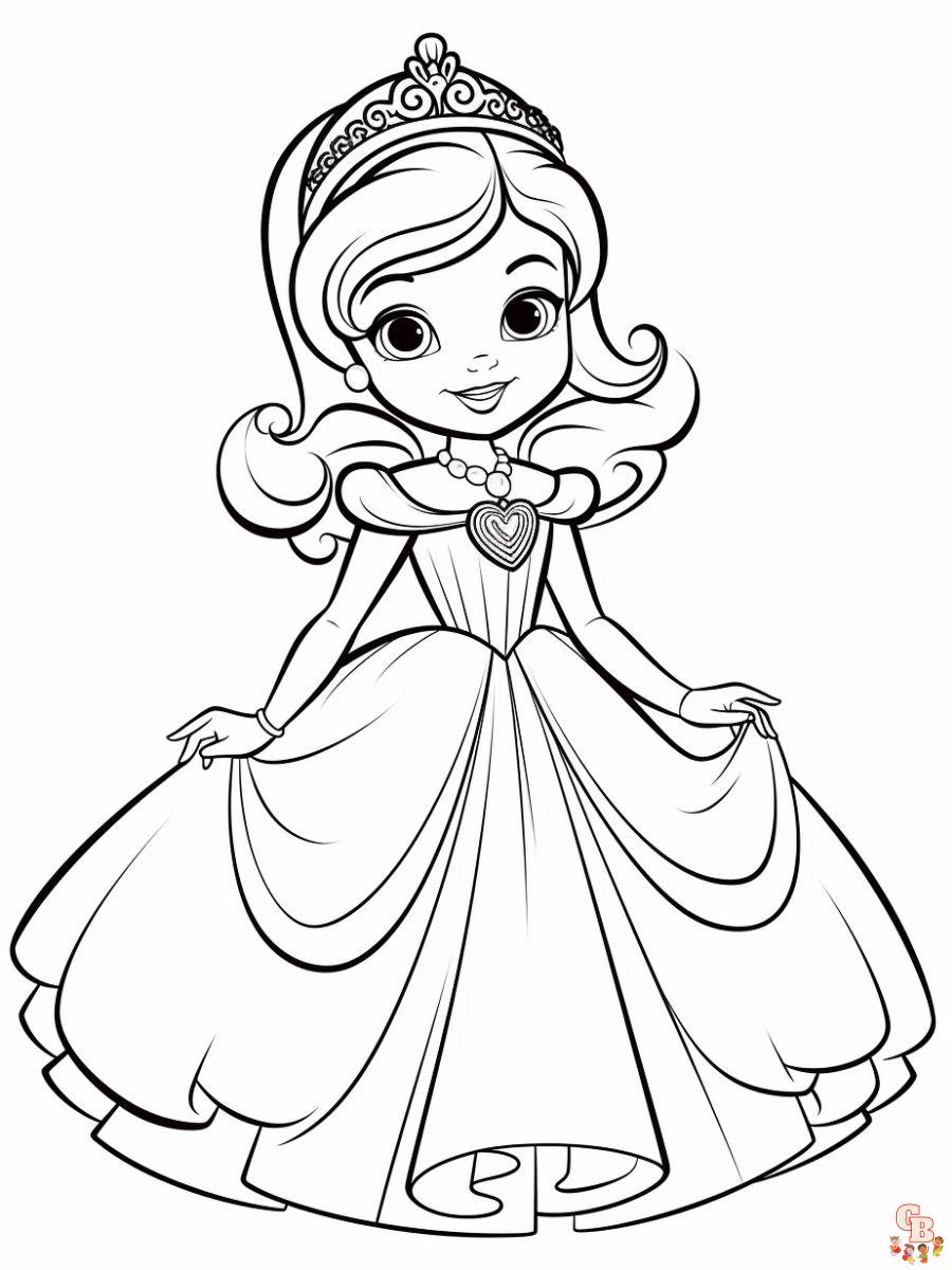 sofia princess coloring pages