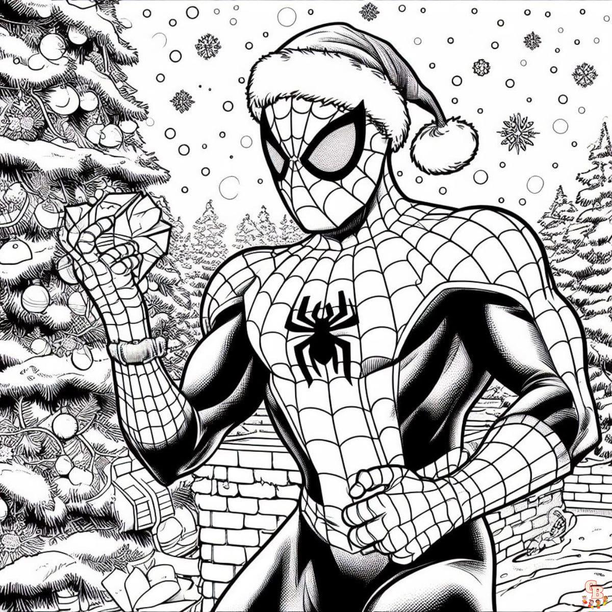 spider man on christmas