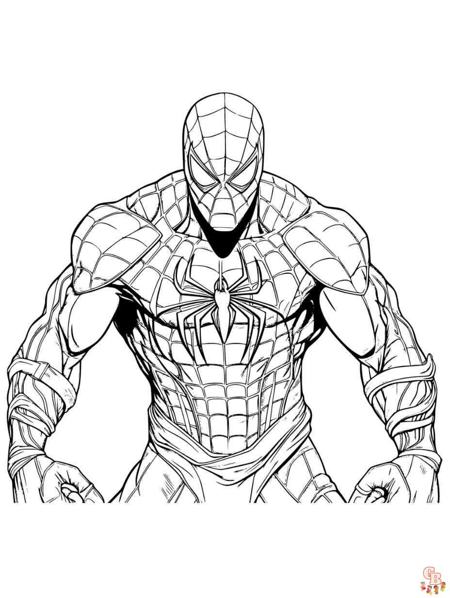 spiderman coloring page