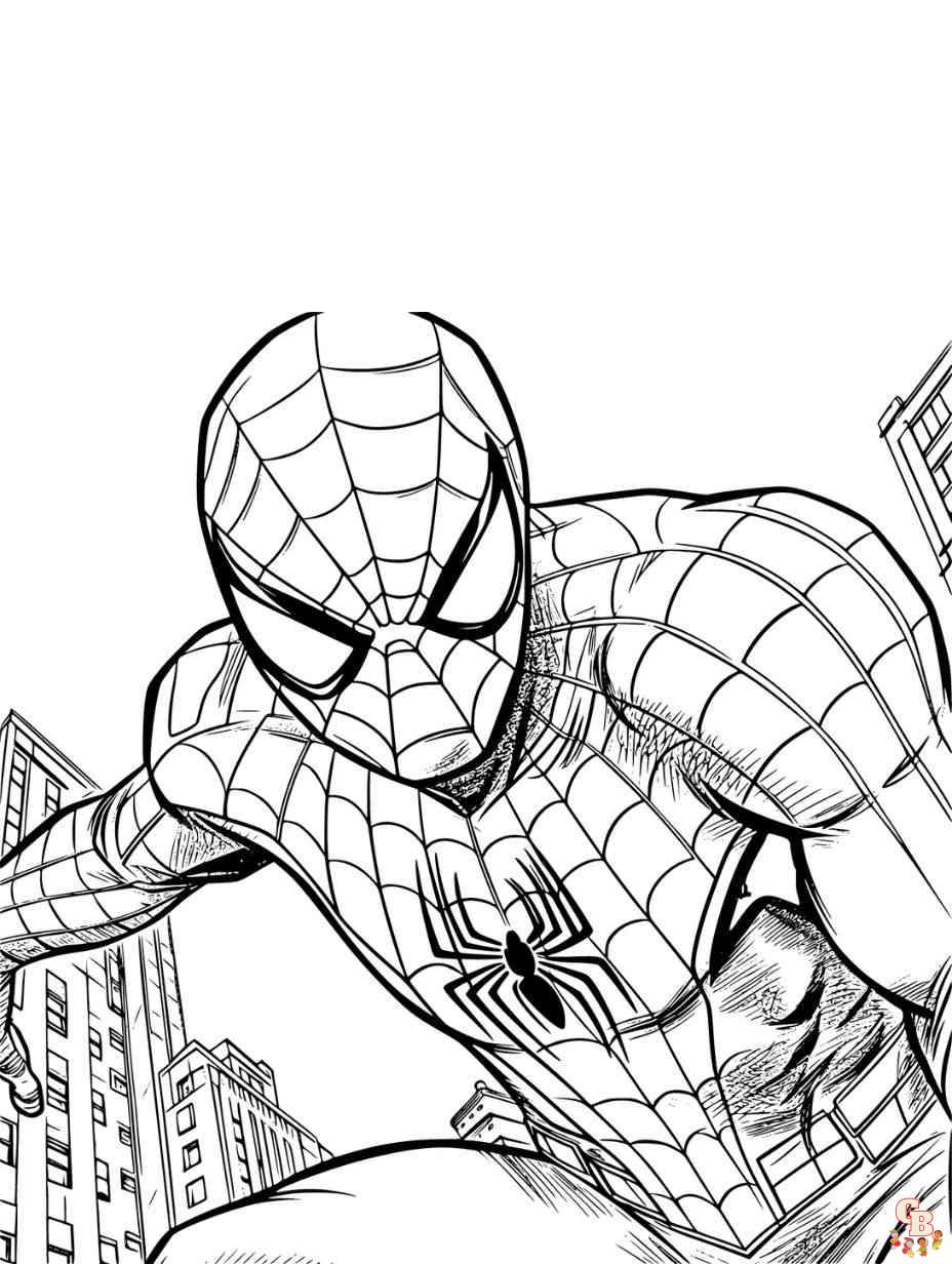 spiderman coloring pages free printable