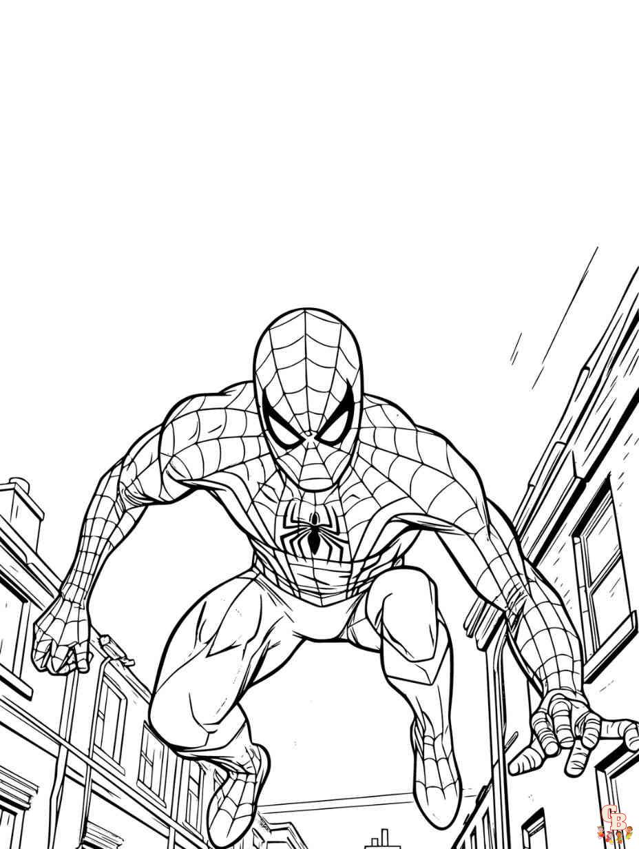 spiderman coloring pages free