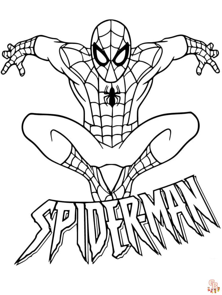 spiderman coloring pages printable free