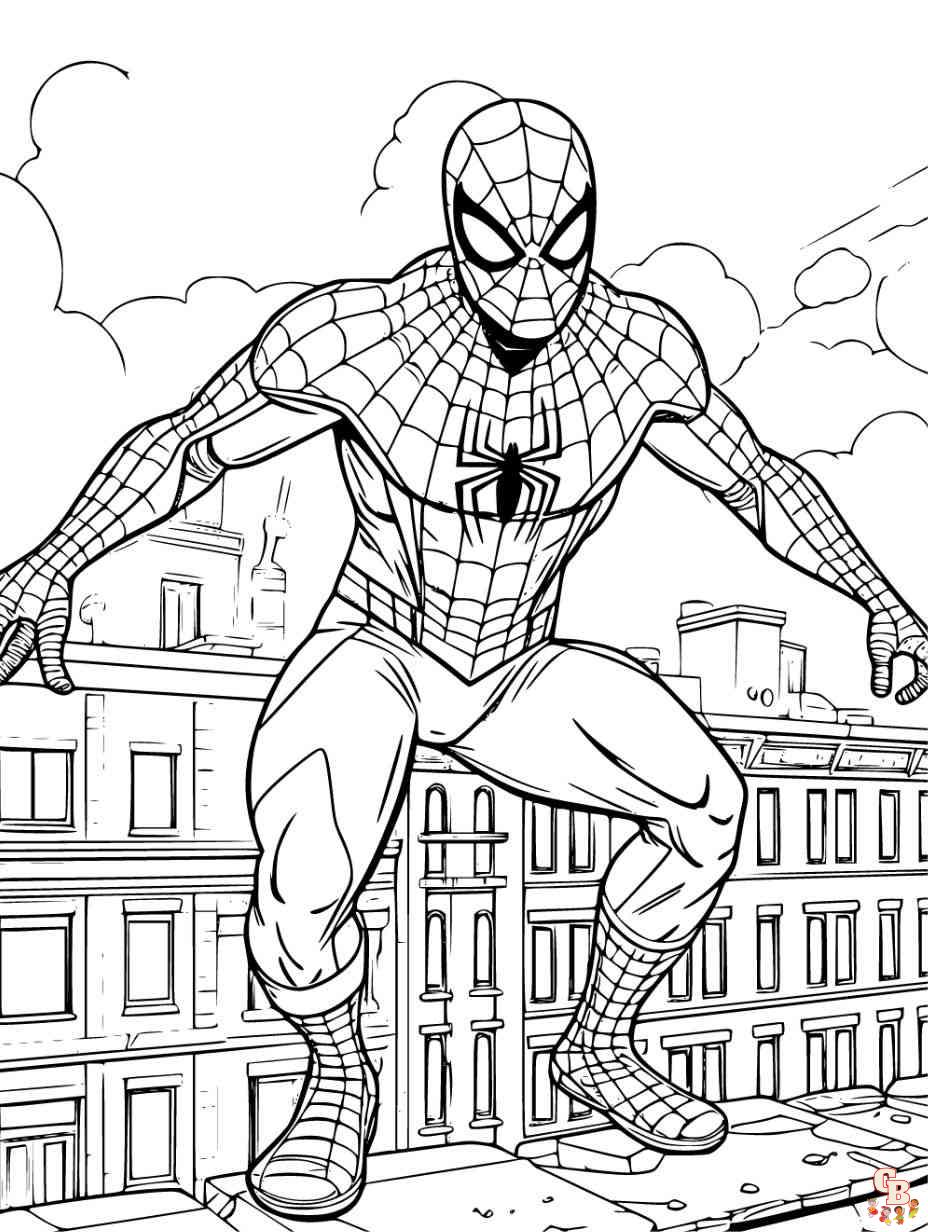 spiderman coloring pages to print