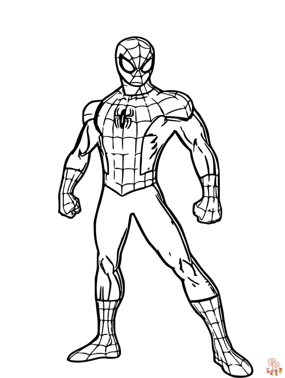 spiderman printable coloring page