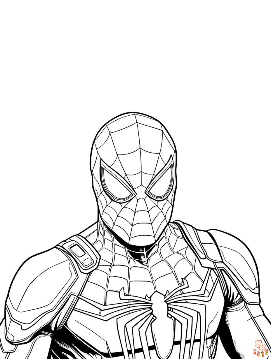 spiderman printable coloring pages pdf