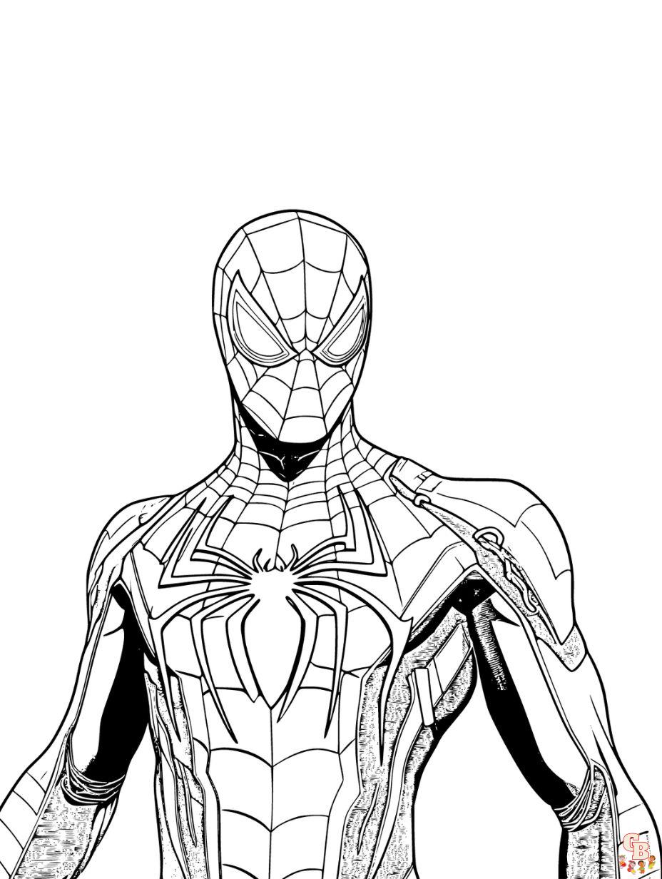 spiderman printable coloring pages