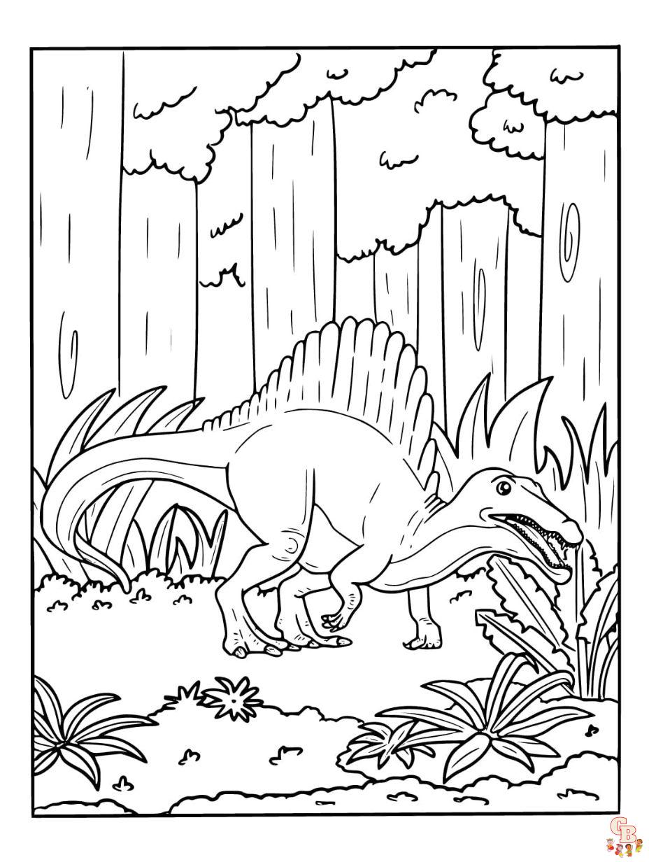 spinosaurus coloring pages