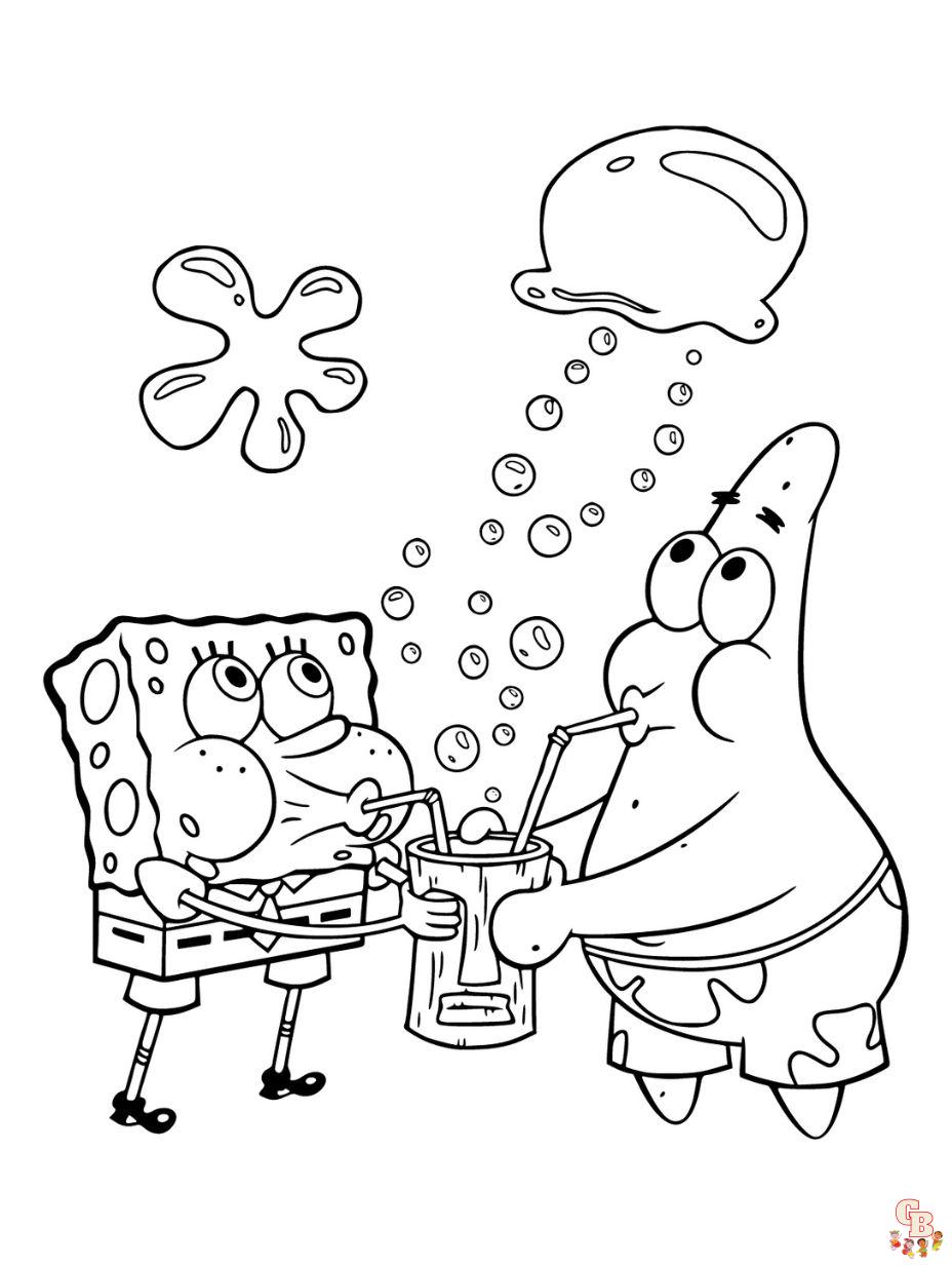 spongebob patrick coloring pages