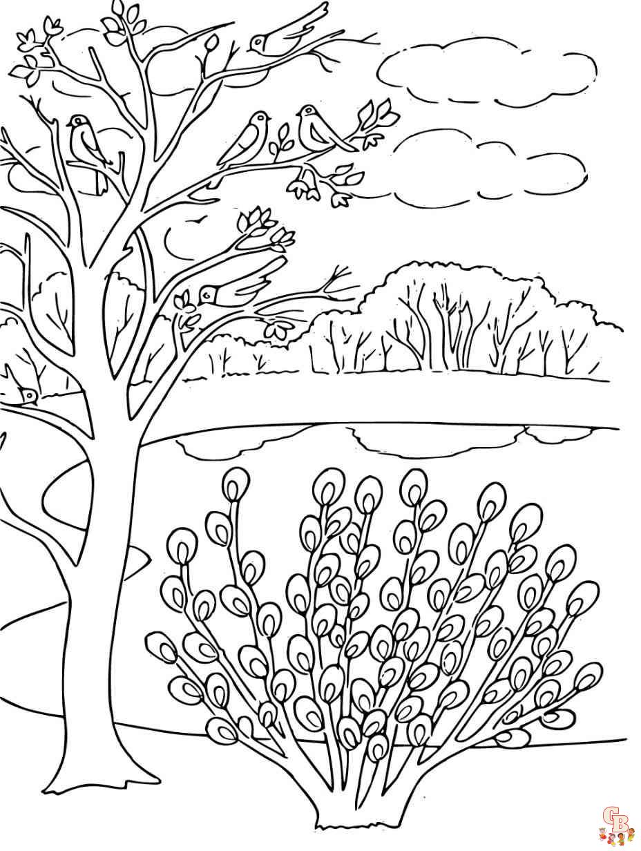 spring coloring pages