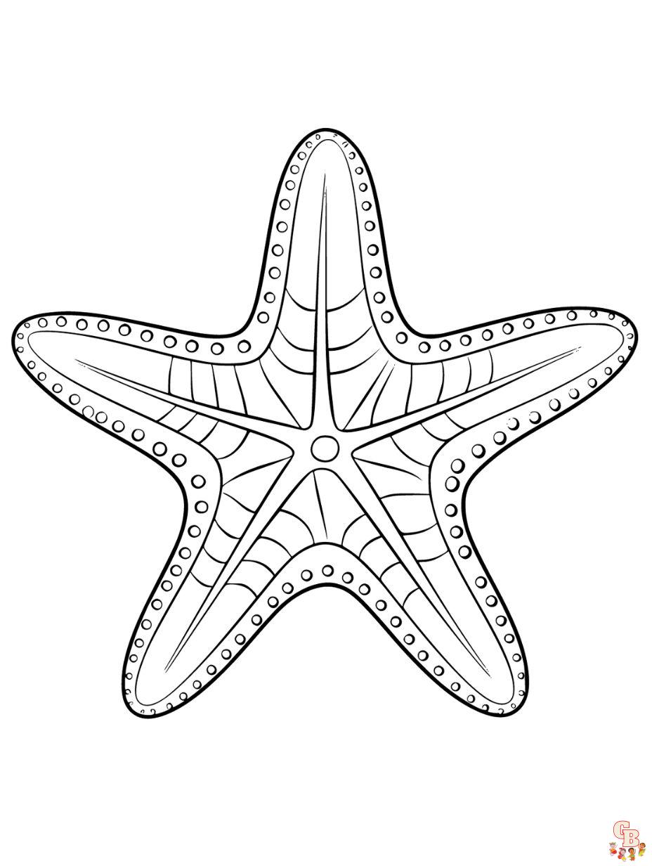 star fish coloring page