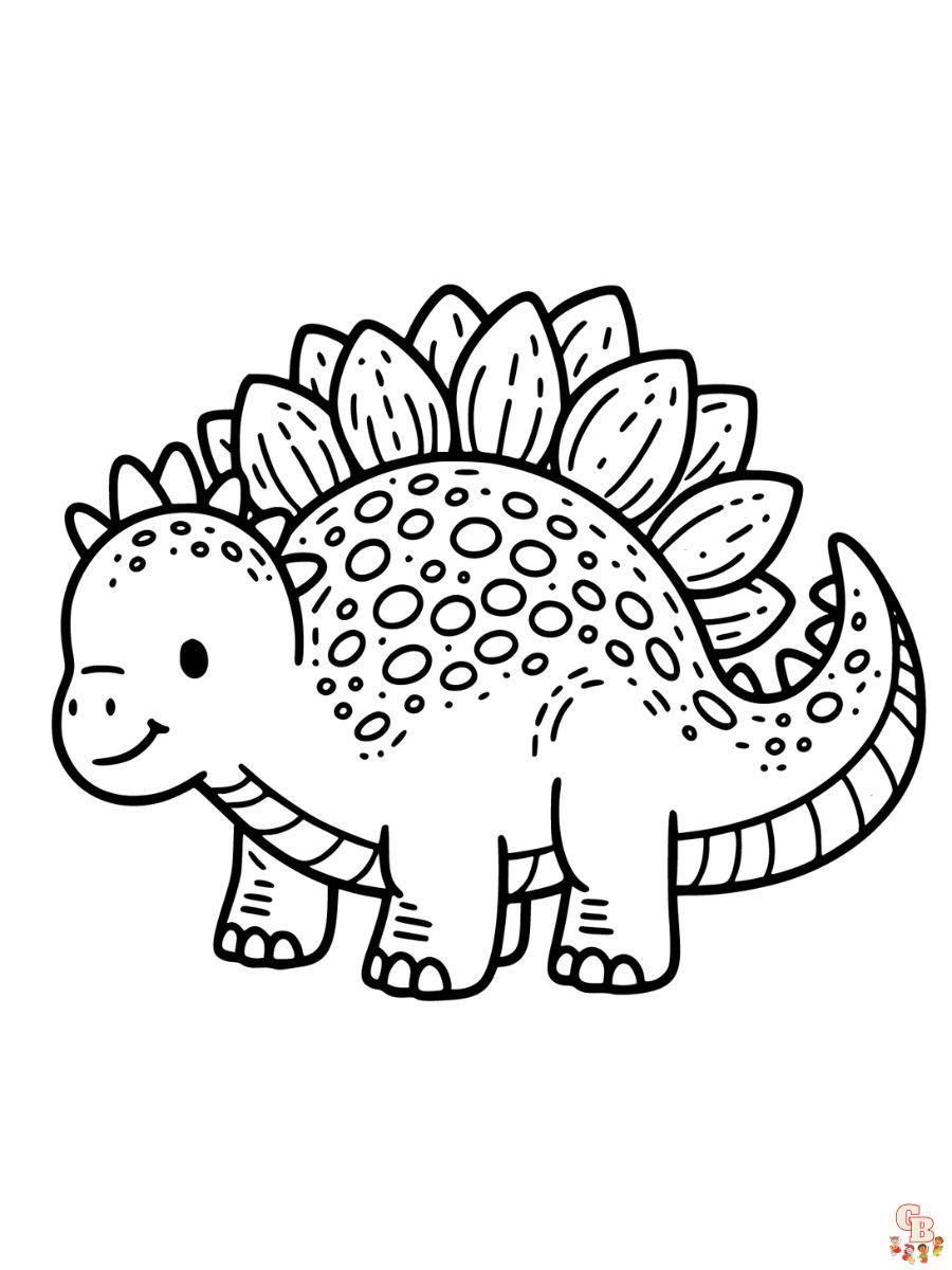 stegosaurus coloring page