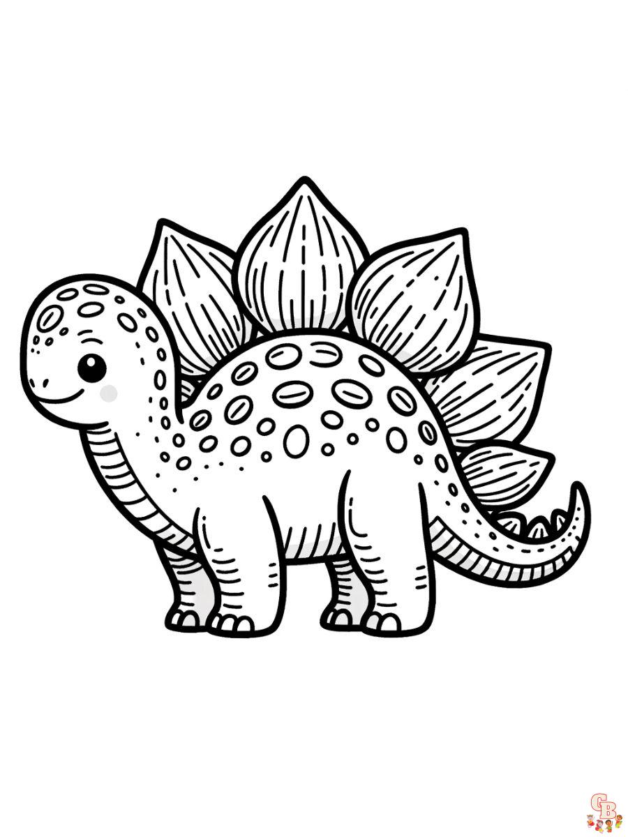 stegosaurus coloring pages