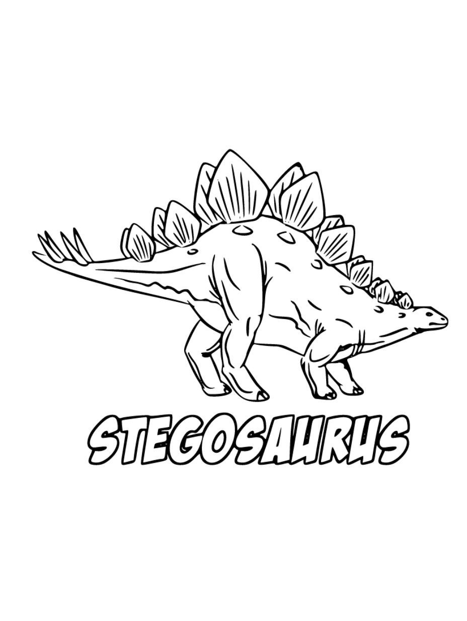 stegosaurus coloring pages