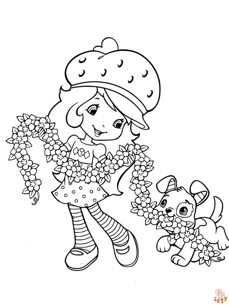 strawberry shortcake coloring pages